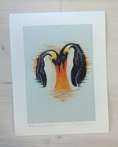 beak cuz I love you limited edition print