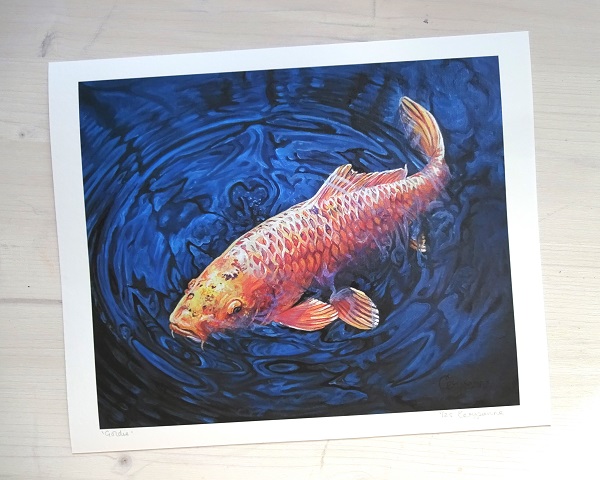 goldie koi limited edition print