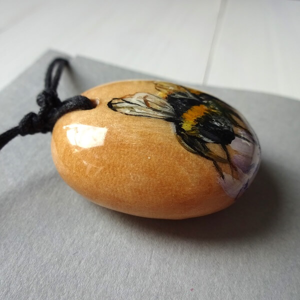 Bee Animal Spirit Pendant - Fertility Totem - Image 2