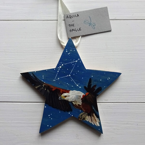 Aquila eagle star constellation