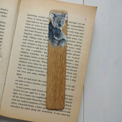 koala miniature art bookmark