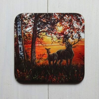 deer heart coaster tableware