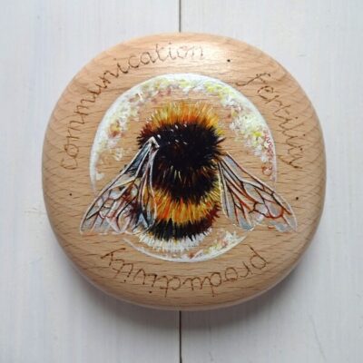 animal spirit pebble bumble bee