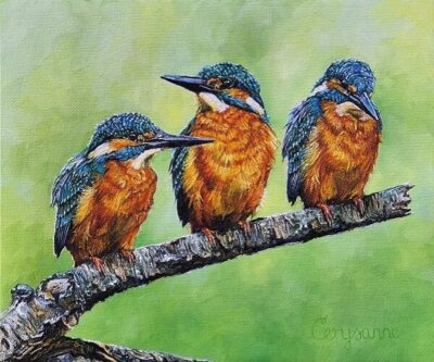 River realm art claire cerysanne groves home wildlife art