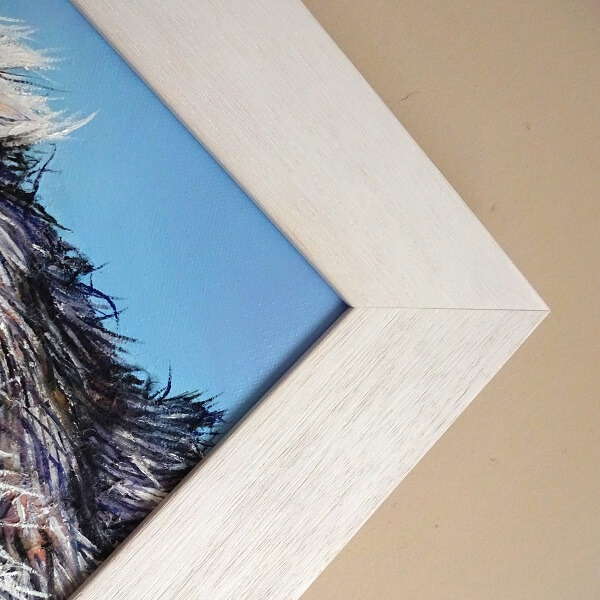 Bluebell - Badger Mixed Media Painting - Image 3