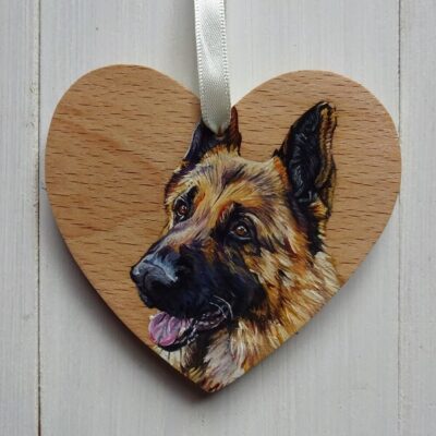 Pet miniature art portraits heart shop