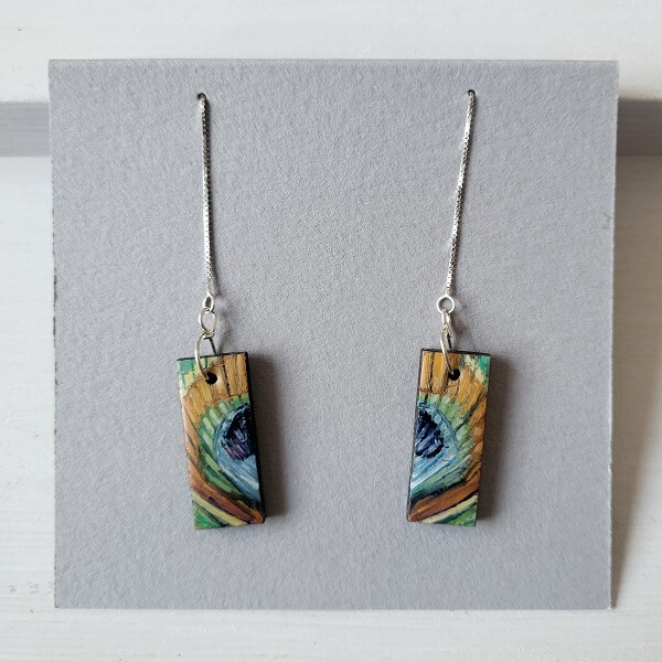 Wings - Hand Painted Earrings - Image 9