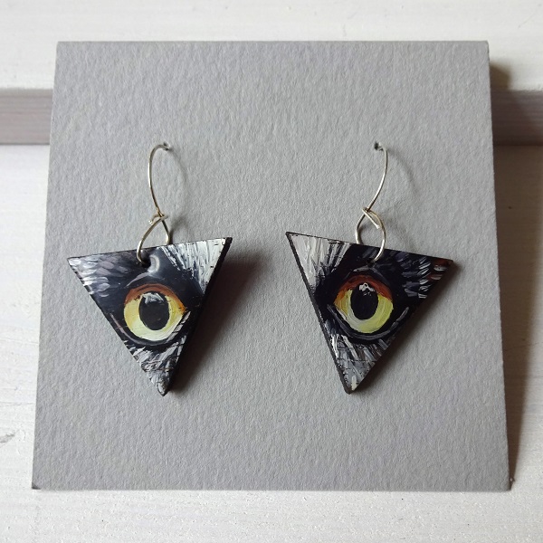 Eyes - Hand Painted Earrings - Image 7