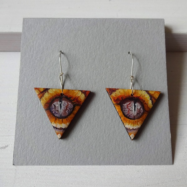 Eyes - Hand Painted Earrings - Image 2