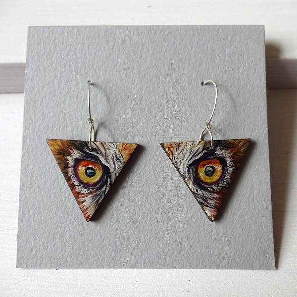 Eyes - Hand Painted Earrings - Image 6