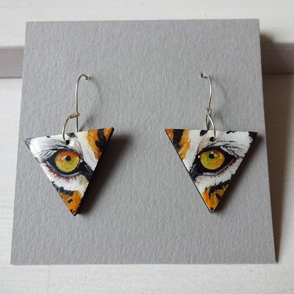 Eyes - Hand Painted Earrings - Image 8