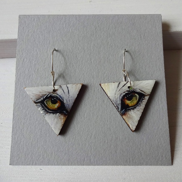 Eyes - Hand Painted Earrings - Image 11