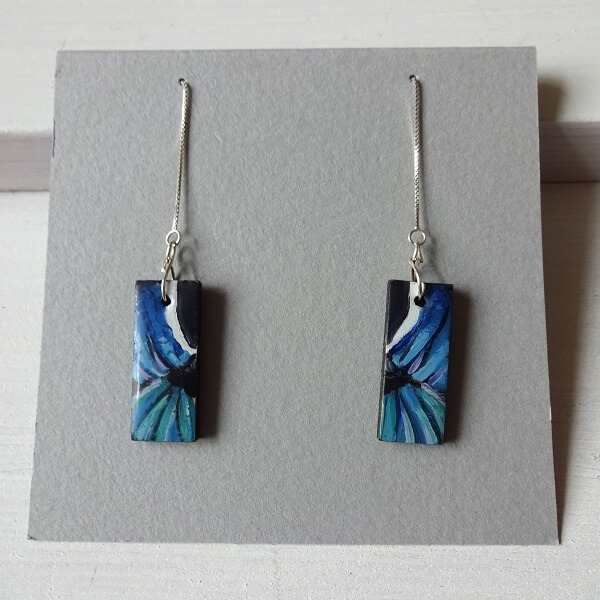 Wings - Hand Painted Earrings - Image 7