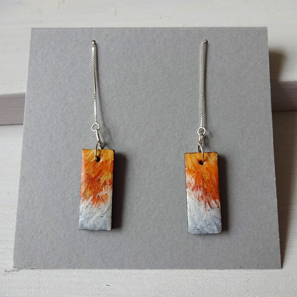 Wings - Hand Painted Earrings - Image 10
