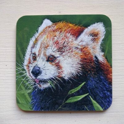 red panda tableware coasters