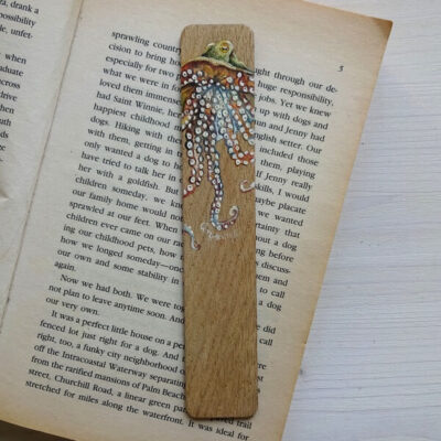 octopus miniature art bookmark