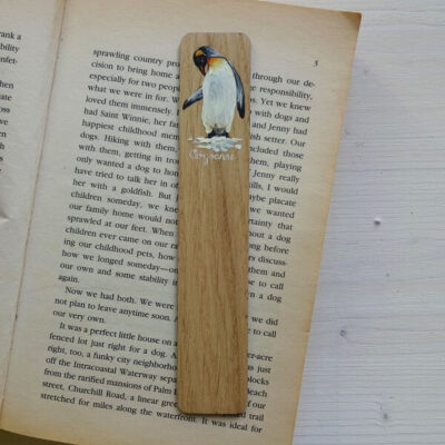 penguin miniature art bookmark