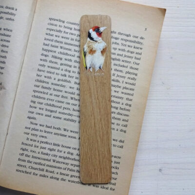 chaffinch miniature art boomark