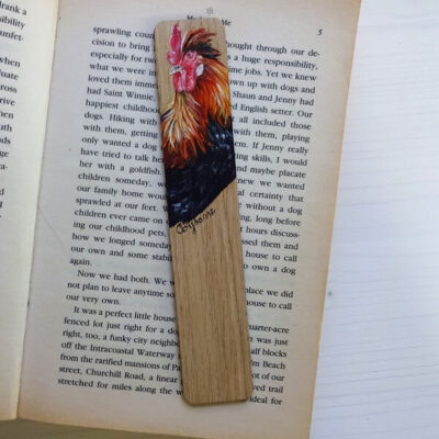 bookmark cockerel miniature art