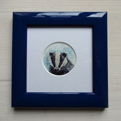 Badger and Mon oil painting