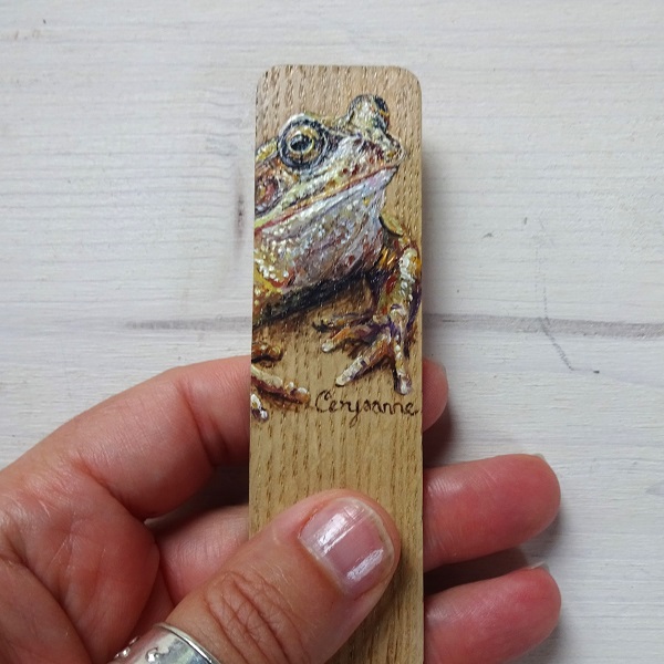 Frog Miniature Art Bookmark - Image 3