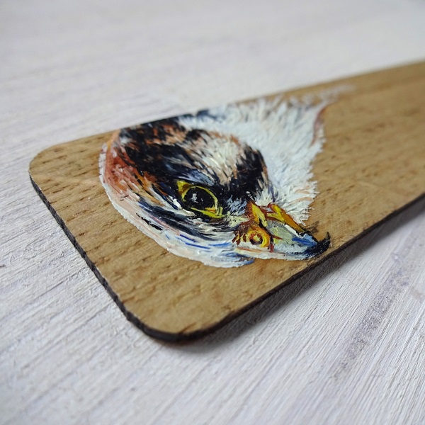 Kestrel Miniature Art Bookmark - Image 2