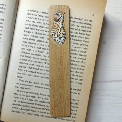 song thrush miniature art