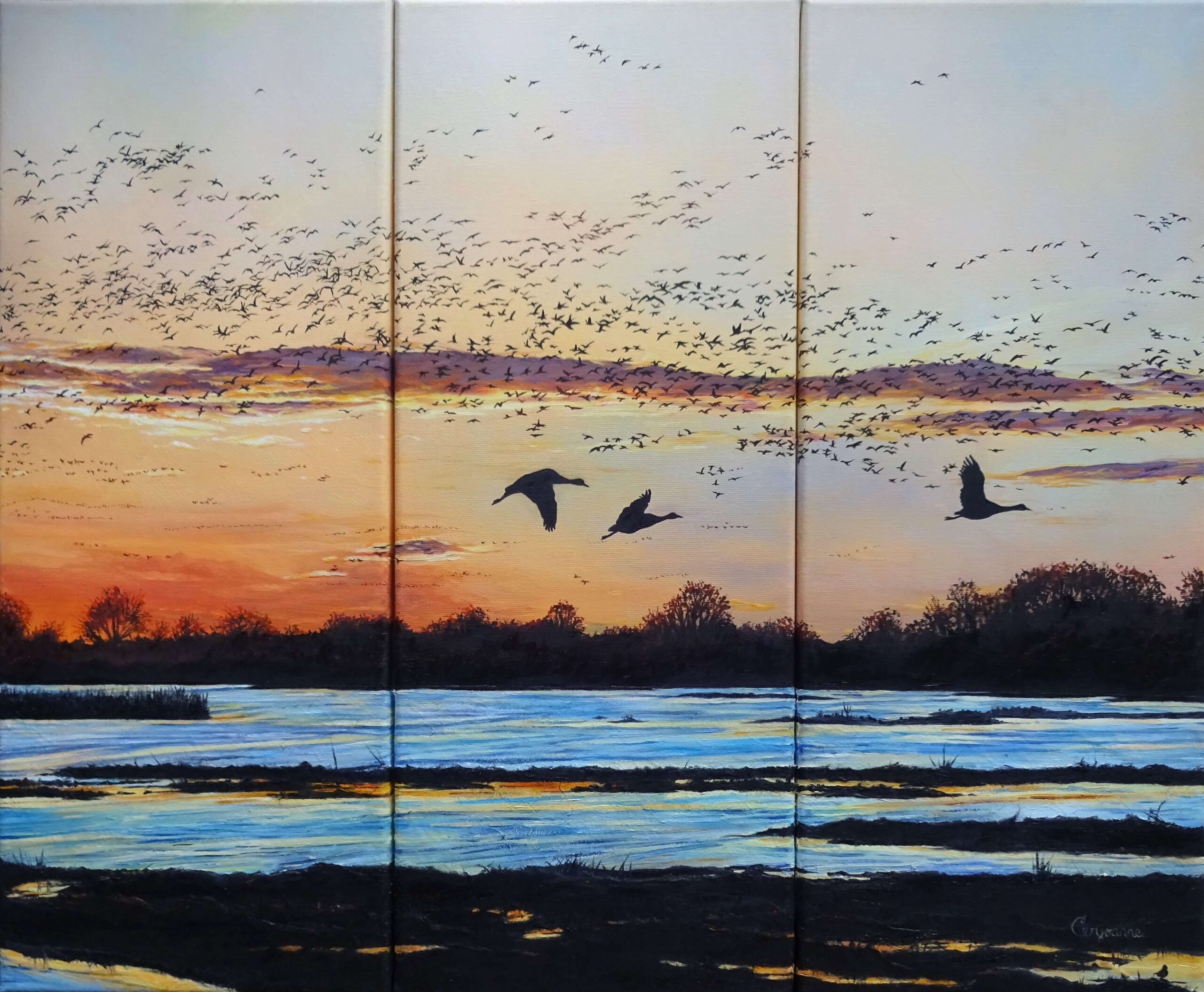 Dusk dusk triptych