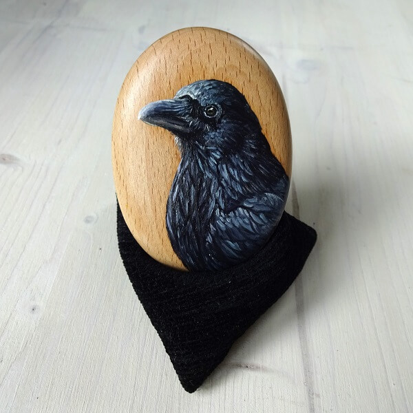 Raven Art Pebble - Image 4
